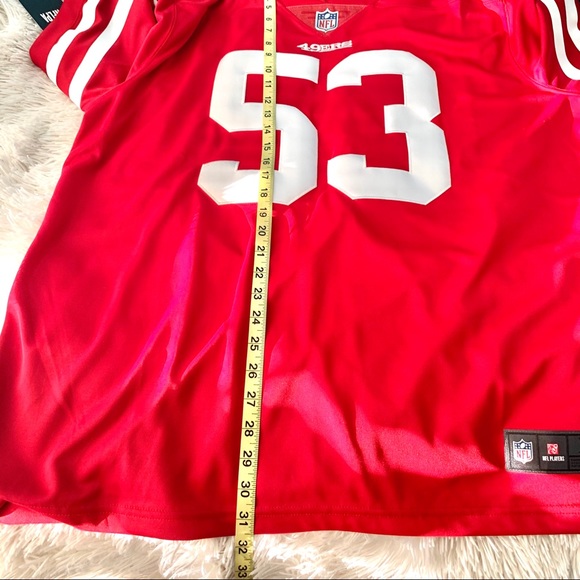 San Francisco 49ers Nike Limited Red Home Jersey - Picture 7 of 8